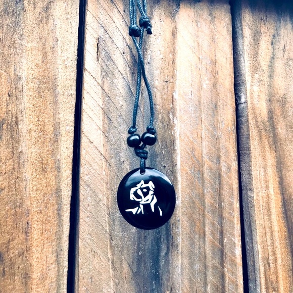 Hand Crafted Other - Pit Bull Necklace Bully fur kids necklace